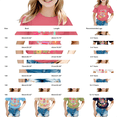 thumbnail image 3 of Girls Floral Book Apple Pencil Doodle Graphic T Shirt Crew Neck Soft Cotton Kids Short Sleeve Tee for First Day Of School Photos and Classroom Daily Outfits Light Green 150, 3 of 6