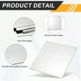 thumbnail image 3 of 4 Pcs 3/32" Hot Rolled Steel Sheets, 2" x 2" Steel Plate Base Metal Sheet for Structural Support Construction Boards Industrial Use Machinery Manufacturing, Silver, 3 of 6