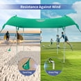 thumbnail image 4 of Toldo para tienda de playa UMARDOO de 3 x 3 m, UPF 50+, portátil, 4 of 9