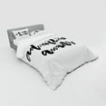 thumbnail image 3 of Ambesonne Adventure Bedding Set 3 Pcs, Life Travel Journey, Twin, Black White, 3 of 3