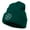 Dk Green, variant on Four Leaf Irish Clover Embroidered Long Beanie - White OSFM