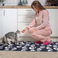 thumbnail image 3 of Navy Skull Pattern Kitchen Rugs Sets Of 2,Anti Fatigue Kitchen Mat Rugs Non Slip Washable,Decorative Kitchen Floor Mats for Kitchen,Sink,Laundry,17"x30"+17"x47", 3 of 7