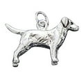 thumbnail image 1 of Sterling Silver 18" .8mm Box Chain 3D Labrador Retriever Dog Breed Pendant Necklace, 1 of 2