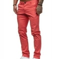 thumbnail image 5 of Bigersell Women's Shaping Bootcut Pants Full Length Pants Men's Casual Button Open Slim Fit Straight Solid Color Trousers Pants for Ladies High Waist, 5 of 5