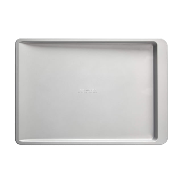 Bandeja para hornear KitchenAid KE955OSNSA, antiadherente, 33 x 46 cm, color plateado