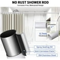 thumbnail image 4 of Shower Curtain Rod 36-84 Inches (3-7ft) Non Rust Adjustable White Shower Rod Spring Tension Non Slip No Drilling Stainless Steel Shower Rods for Bathroom Window, 4 of 17