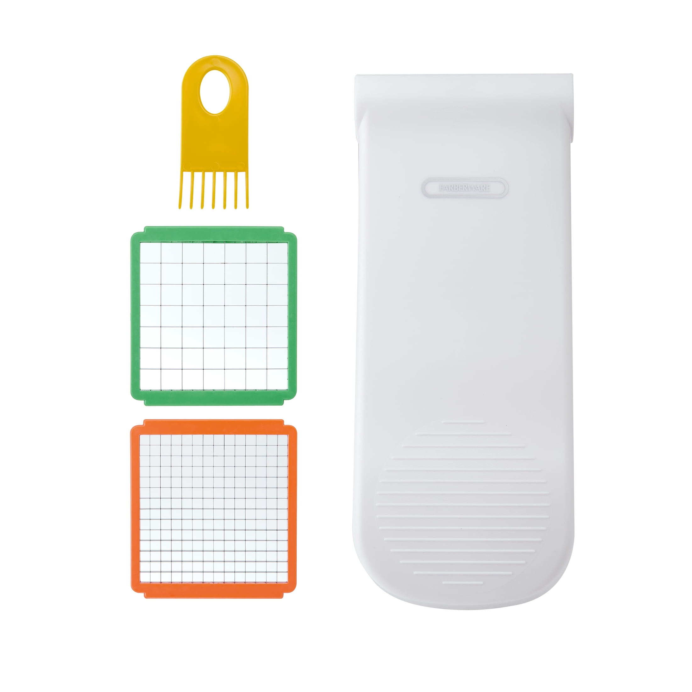 Farberware Professional Vegetable Chopper, Stainless Steel Blades, White