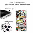 thumbnail image 4 of Pop Art Collage Case for iPhone 13 Pro,Aesthetic Art Design Pattern Soft Full TPU Bumper Cover, 4 of 5