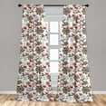 thumbnail image 5 of Ambesonne Floral Curtains, Nostalgic Blossoms Art, Pair of 28"x95", Multicolor, 5 of 5