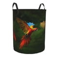 thumbnail image 2 of Balery Hybrid Parrot in the Forest Round Laundry Basket with Handles Waterproof Freestanding Laundry Hamper for Clothes Toys in the Dorm and Family-, 2 of 8