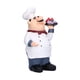 thumbnail image 1 of Figura De Chef, Decoración De Pasteles De Resina Sintética Decoración De La Decoración De La Consulta De La Consulta Estatua De Figuras Para El Comedor Para Inauguración De La, 1 of 7