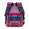 thumbnail image 4 of Easygdp Sunset Truck Highway Mochila Ergonómica Versátil para Laptop - Múltiples Bolsillos, Correas Ajustables, Unisex para Escuela, Viajes y Actividades al Aire Libre-One Size, 4 of 5