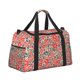 thumbnail image 2 of Fotbe Small Coral Red Flowers Bolsa de Viaje con Estampado, Bolsa de Fin de Semana para Mujer con Compartimento para Zapatos, Bolsa de Gimnasio con Bolsillo Húmedo, 2 of 7