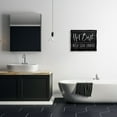 thumbnail image 3 of Stupell Industries Hot Bath Wash Soak Unwind Bathroom Typography Graphic Art Metallic Gold Floating Framed Canvas Print Wall Art, Design by Lux + Me Designs, 3 of 5