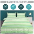 thumbnail image 2 of Colorful Stripes Duvet Cover Set Bedding Set Polyester Quilt Cover for Bedroom Decoration, 2 of 6