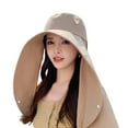thumbnail image 1 of Guardoinrt Chapeau de Protection Solaire à Large Bord pour Femmes Absorption de l'Humidité Kaki, 1 of 6