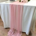 thumbnail image 3 of Chiffon Table Runner Sheer Fabric Silk for Boho Sheer Fabric Wedding Arch Overlay Draping Decoration Birthday Party Table Decor, 3 of 10