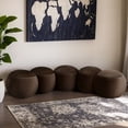 thumbnail image 2 of Meridian Furniture Apollo Brown Velvet Bench, 2 of 11