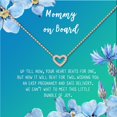 thumbnail image 2 of Mommy to Be Mother's Day Gift, Jewelry for Sister, New Mom Mother's Day Gift, Gift for Her, Necklace and Card Gift for Mom, Mommy to be Necklace and Card [Rose Gold Heart,Blue-Green Gradient], 2 of 5
