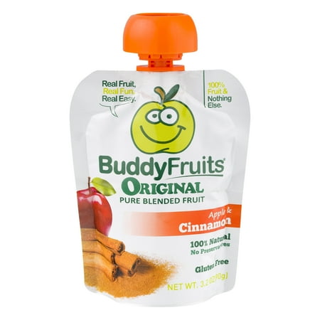 Buddy Fruits Original Pure Blended Fruit Apple & Cinnamon, 3.2 OZ