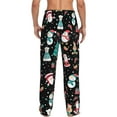 thumbnail image 3 of Christmas Santa Claus Snowman Deer Men'S Pajama Pants Soft Sleep Lounge Pants Pjs Bottoms With Pockets Xx-Large, 3 of 6