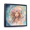 thumbnail image 2 of Designart "Pink Dream Catcher delicate Weavings" Landscapes Floater Framed Wall Art Print, 2 of 7