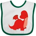 thumbnail image 3 of Inktastic Adorable Red Dragon Boys Baby Bib, 3 of 4