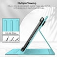 thumbnail image 3 of Fintie Universal Stand Cover Compatible with onn. Tablet 10.4" and 11" - [Hands Free] Multi-Angle Viewing Case with Pocket for 9-10.9 inch Tablet, Turquoise, 3 of 9