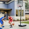 thumbnail image 4 of Zimtown 6.9' - 8.5' Adjustable Basketball Hoop Stand, Basketball Goal with 34 Inch Shatterproof Backboard and Wheels, for Kids Teenager/Youth Playing, 4 of 6