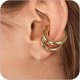 thumbnail image 1 of Ear Cuffs Pendientes sin perforación para mujer Cosas de moda Huggie Ear Cuff Pendientes de oro de 14 quilates Pendientes de oro para cartílago Regalos para sus novias Hija Nieta, 1 of 4