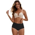 thumbnail image 4 of Unique Bargains Women's High Waist Cotton Briefs with Leak Proof Feature L Black, 4 of 6