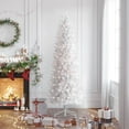 thumbnail image 3 of Jostyle UL Certified 280 Clear Prelit Incandescent White Holiday Fraser Fir Pencil Slim Artificial Christmas Tree, 6.5', 3 of 9