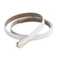 thumbnail image 2 of Cinturón de Cuero Soledad para Mujer 105 cm Blanco, 2 of 8