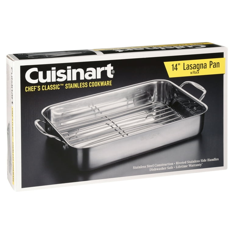 Cuisinart Chef's Classic Stainless Cookware 14'' Lasagna Pan with