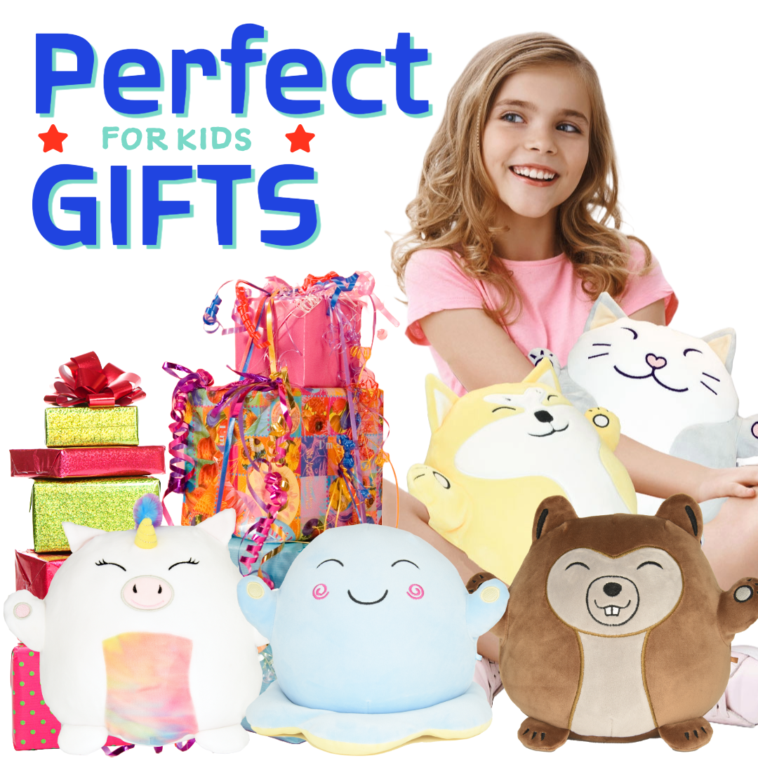 Hachibis 6-pack 8-inch Unicorn, Octopus, Beaver, Dog, Cat and Dragon Stuffed Animals Pillow Plush Toys