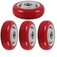 thumbnail image 4 of HOMEMAXS  4 Pcs PU Single Wheel Wheels Tires Attachable Caster Office Work Red, 4 of 8
