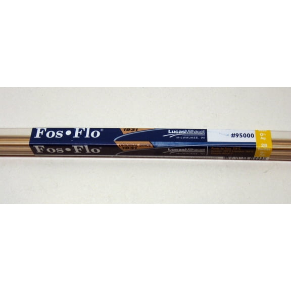 95000 Lucas Milhaupt Fos Flo Silvaloy 0% 28 Rods 1 Pound Solder