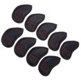 thumbnail image 1 of 9Pcs Set Waterproof Golf Iron Head Covers with Thick Plush Lining, Clear Label Design for Club Protection, 1 of 7