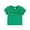 Green, variant on XBASW 2-10T Girls Short Sleeve T-Shirt for Baby Kids Ruffled Cotton Casual Tops Toddler Solid Color Summer Tees for Girls