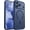 deep blue, variant on Stylish Matte Translucent Magnetic Case for iPhone 17 – Black