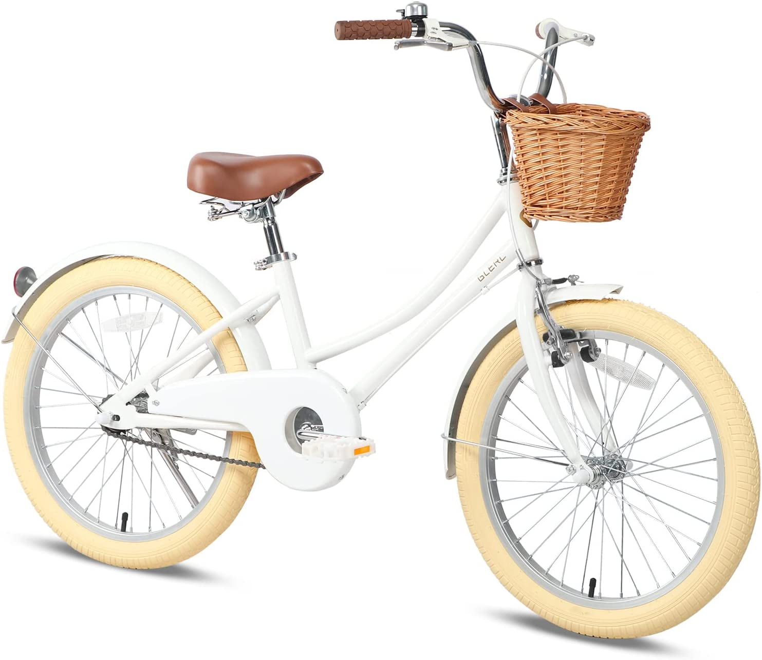 Glerc 20 Inch Kids Girls Bike for 6 7 8 9 10 Years Old Little Girls