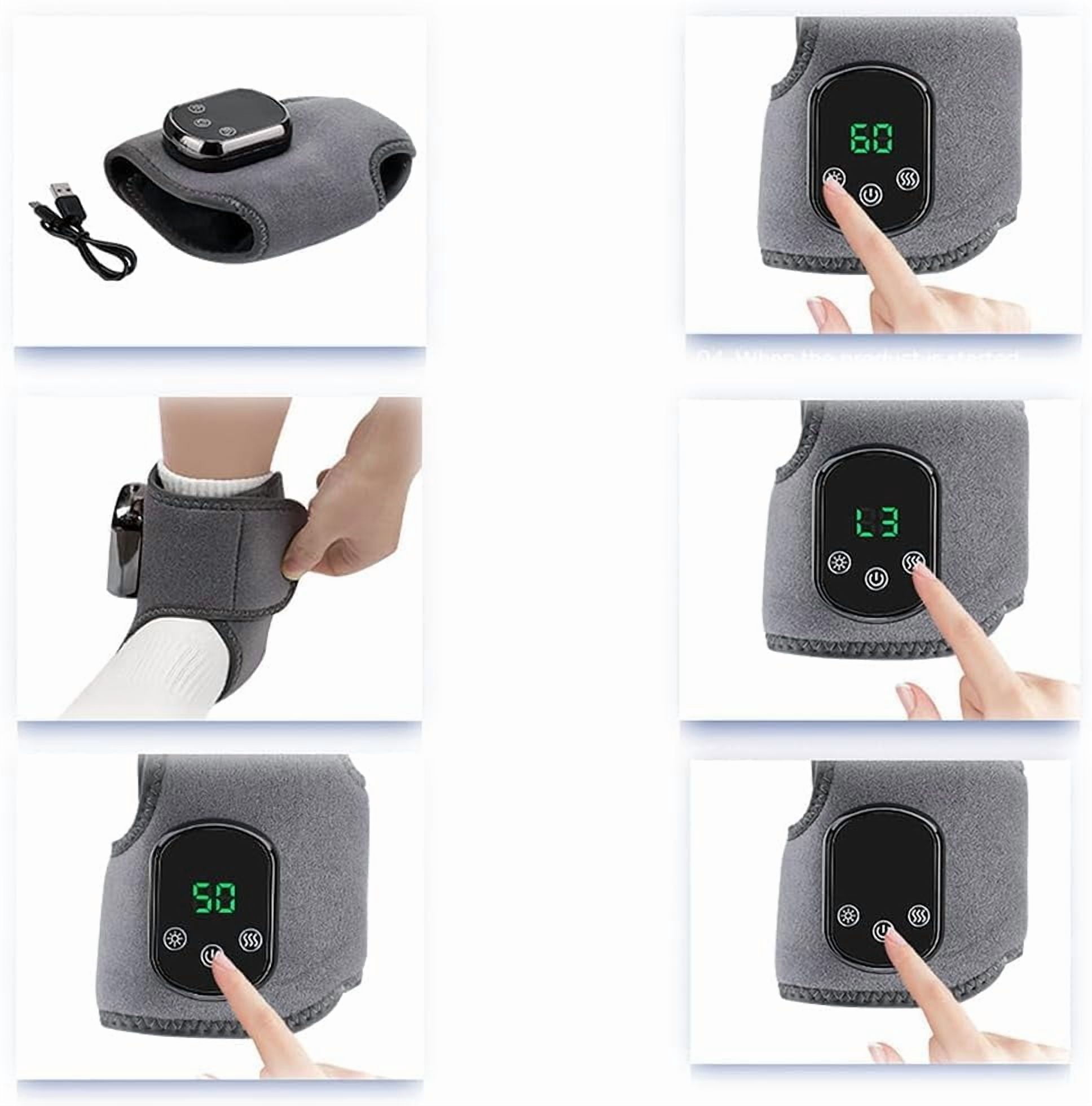 3-Level Foot Revive Wrap Up Massager for Neuropathy Pain Relief , Triple Therapy Foot Massager for All Ages