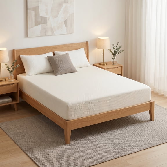 12 Inch King Plush Cooling Gel Memory Foam Mattress, Zero Odor High Density Sponge Mattress Motion Isolation Design