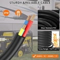 thumbnail image 5 of TEQIN 30 Amp 10 Foot Generator Extension Cord,Generator Power Cable with Weatherproof PVC Jacket,Ergonomic Grip Handle For Welding Machines, RVs, and Portable Generators, 5 of 6