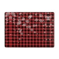 thumbnail image 7 of Area Rugs For Living Room Decor - Red Buffalo Plaid Soft Anti Slip Throw Washable Rugs 5x7 For Bedroom, Indoor Carpet For Bedroom Living Room 80x58In, 7 of 7