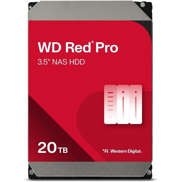 Disco Duro Western Digital WD Red Pro de 20 TB, 3,5", SATA, 6 Gb/s
