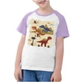 thumbnail image 4 of RXIRUCGD 2025 Vêtements d'Été pour Enfants Tout-Petits Garçons Filles Mode Mignon Col Rond Imprimé Manches Courtes Haut, 4 of 7