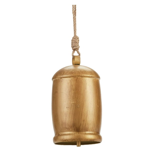 Campana navideña colgante de pared con forma de vaca para colgar en el árbol, ideal para puerta, patio o interiores. Estilo F