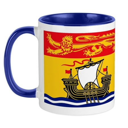 

CafePress - New Brunswick Flag Mug - Ceramic Coffee Tea Novelty Mug Cup 11 oz