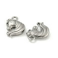 thumbnail image 2 of Non-304 Stainless Steel Charms Horse's Head Charm Stainless Steel Color 14.5x12.5x3mm Hole: 1.6mm, 2 of 3